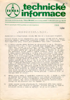 Tesla b101 - Technicke informace 1980 